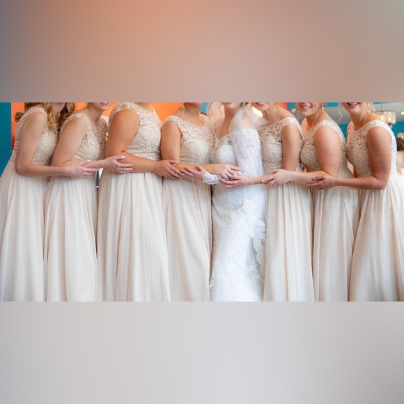 Champagne Morilee by Madeline Gardner Bridesmaids Dress - Picture 9 of 10